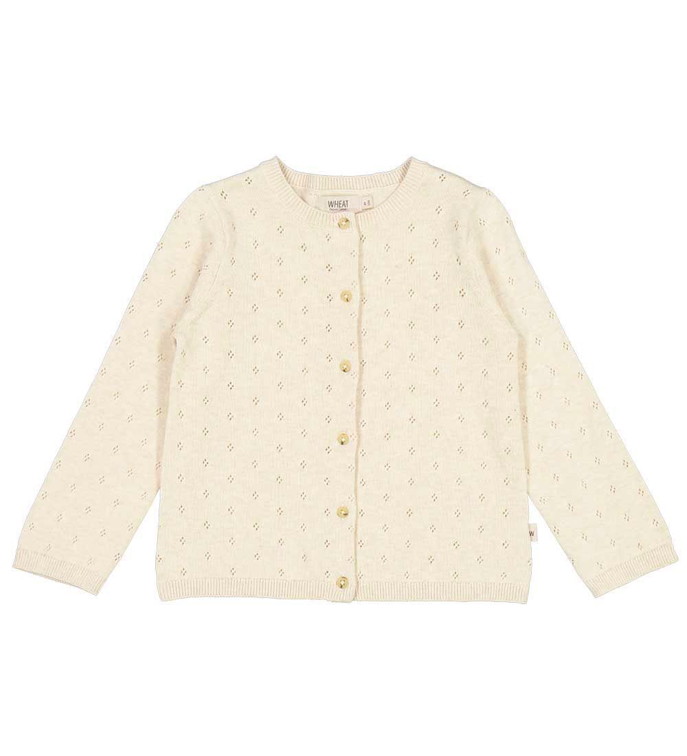 Wheat Cardigan - Strik - Maia - Cloud Melange m. Hulmønster