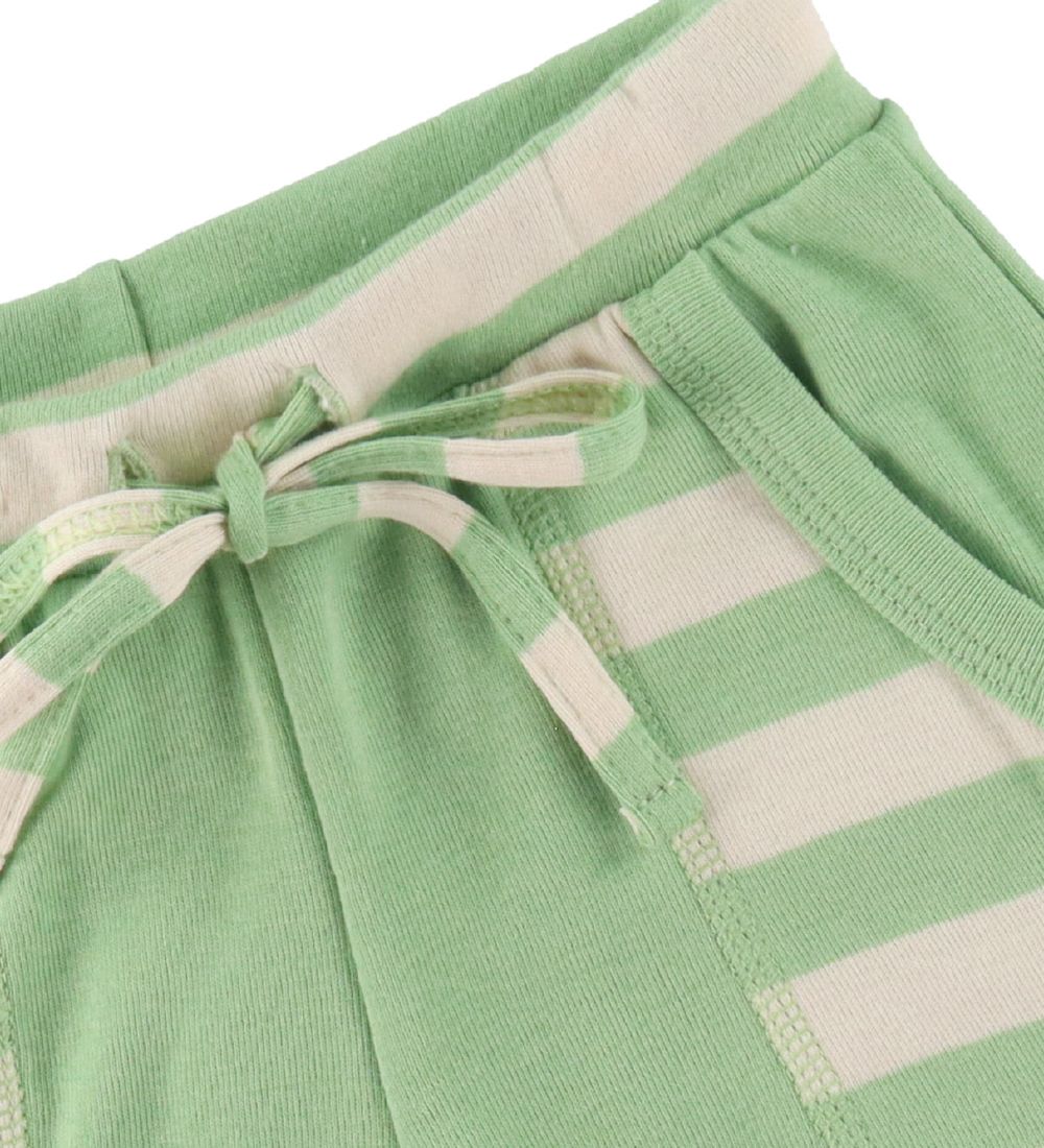 Katvig Shorts - Grøn/Hvid Stribet