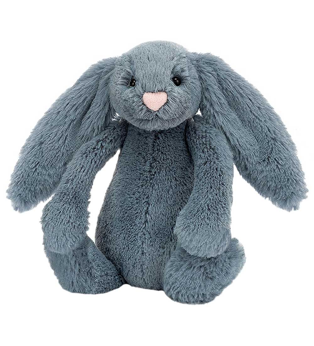 Jellycat Bamse - Small - 18x9 cm - Bashful Dusky Blue Bunny