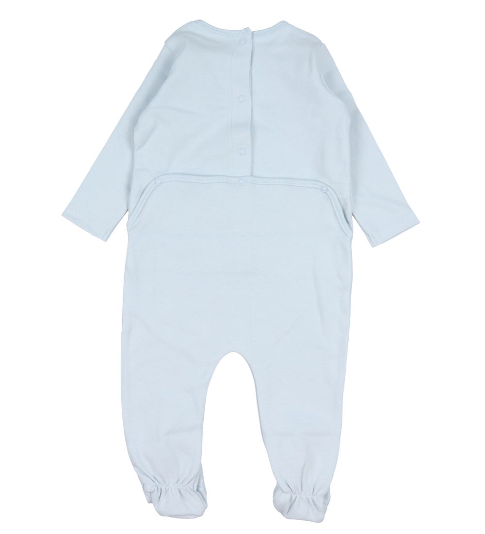 Bonton Natdragt m. Fødder - Milk-Lover - Illusion Blue
