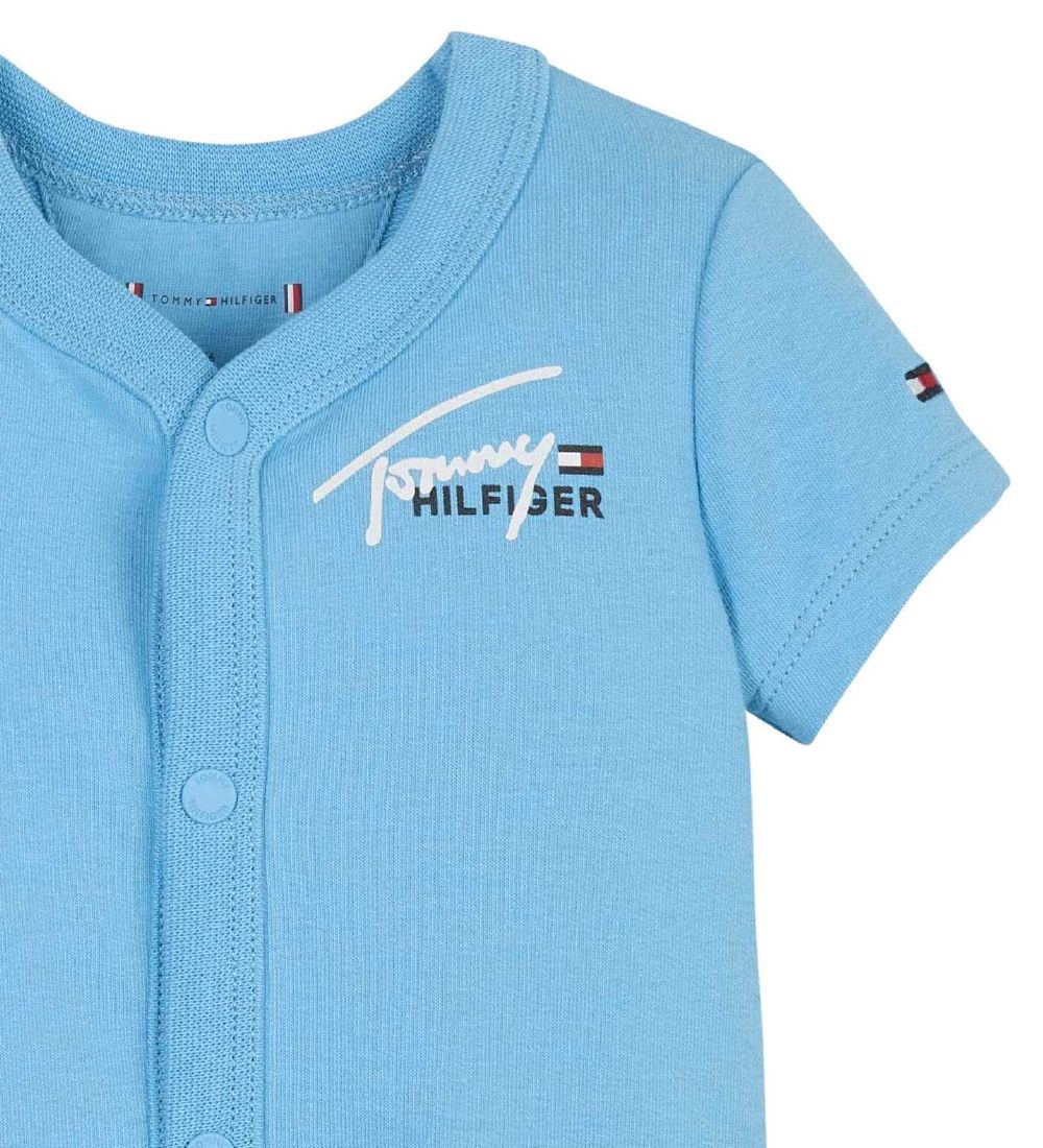 Tommy Hilfiger Sommerdragt - Script Logo Shortall - Skysail