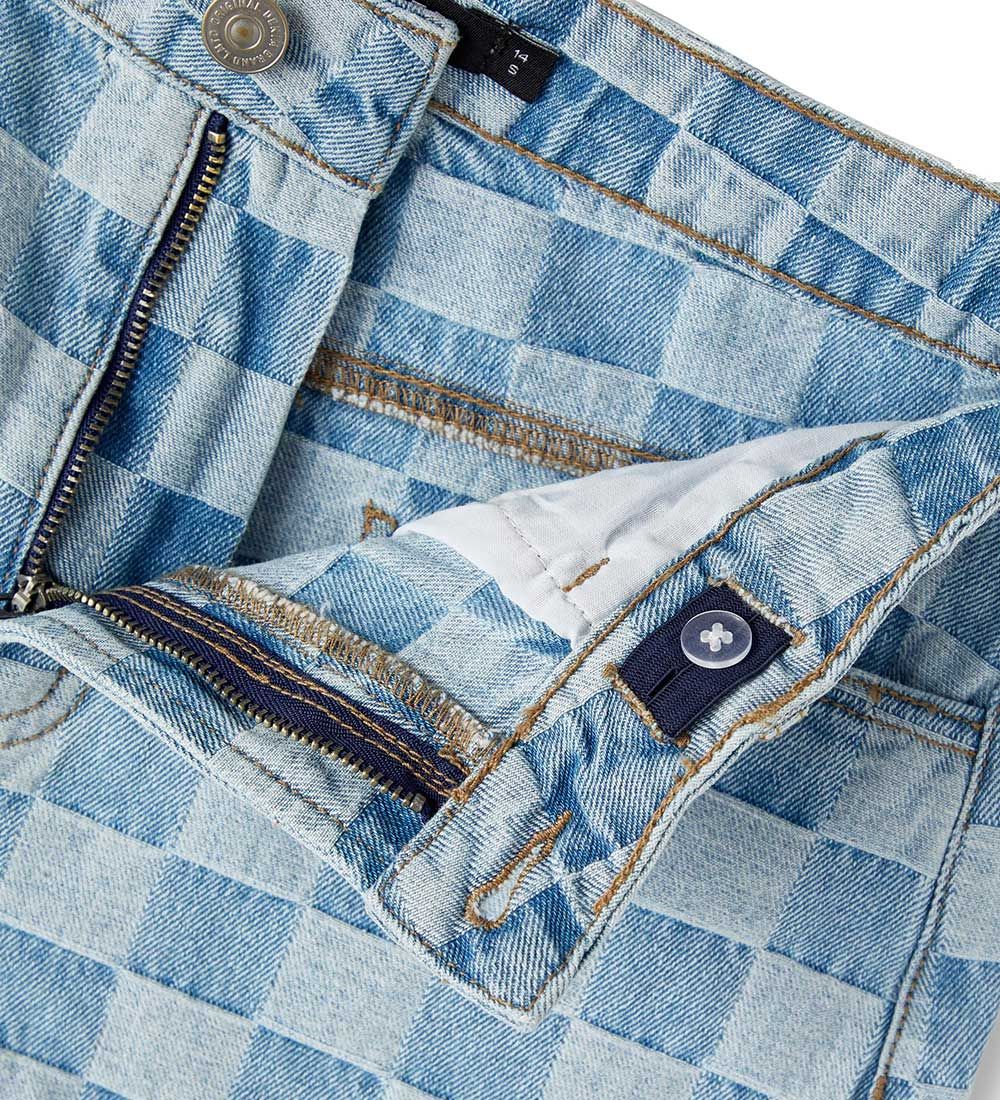 LMTD Shorts - NlfCheckizza - Medium Blue Denim/Checks