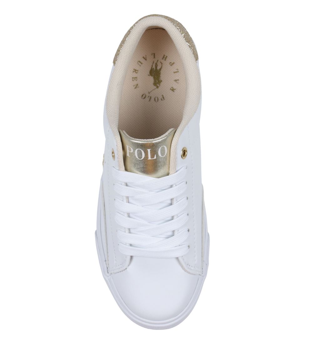 Polo Ralph Lauren Sneakers - Theron V - Hvid/Guld