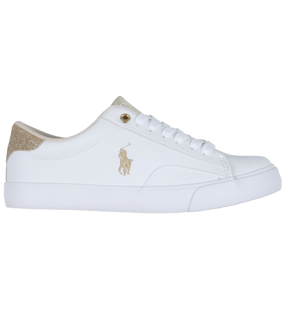 Polo Ralph Lauren Sneakers - Theron V - Hvid/Guld
