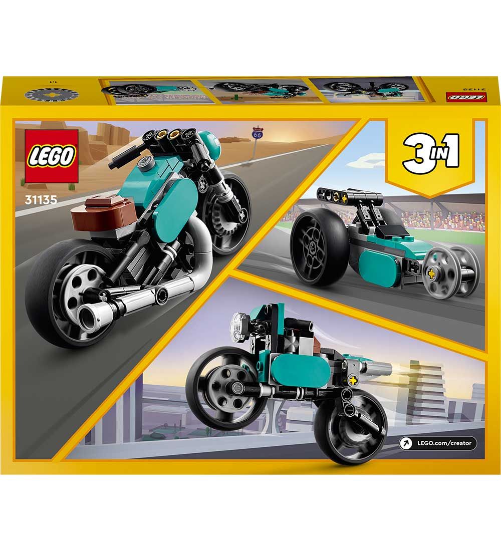 LEGO® Creator - Vintage Motorcykel 31135 - 3-i-1 - 128 Dele