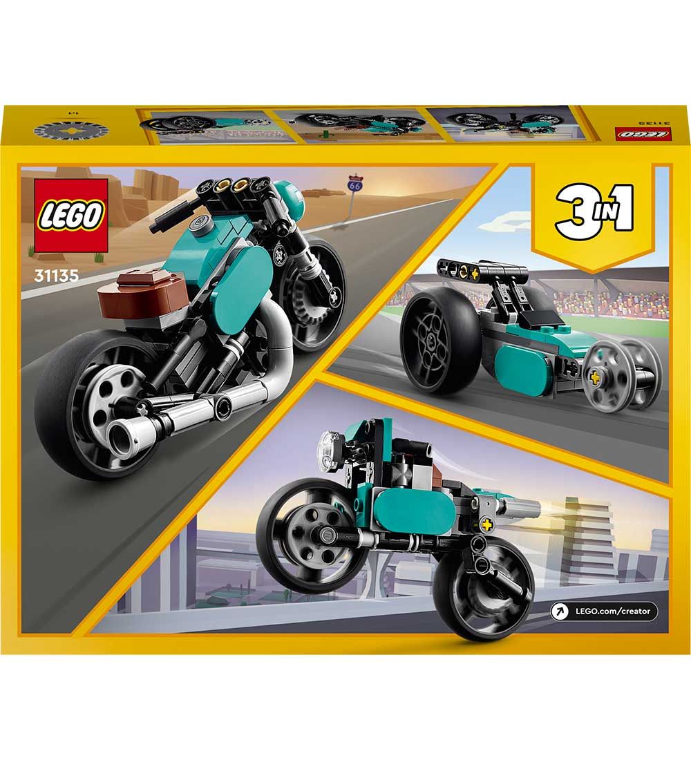 LEGO Creator - Vintage Motorcykel 31135 - 3-i-1 - 128 Dele