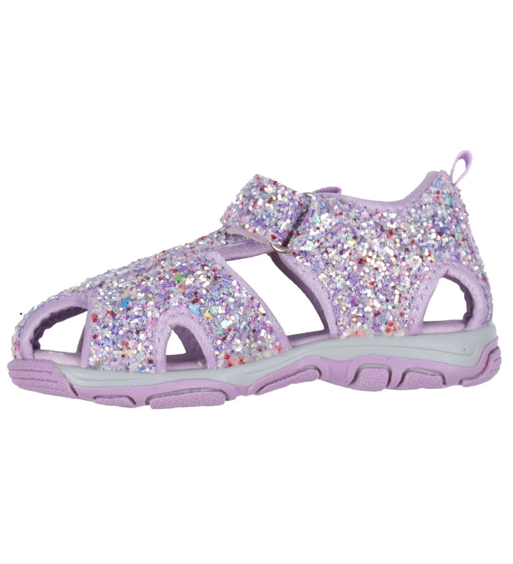 Color Kids Sandaler m. Velcro - Baby - Lavender Mist m. Glitter