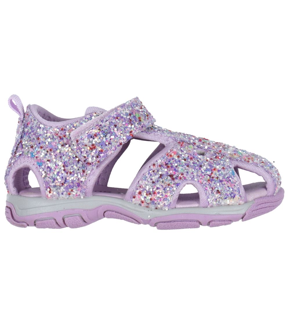 Color Kids Sandaler m. Velcro - Baby - Lavender Mist m. Glitter