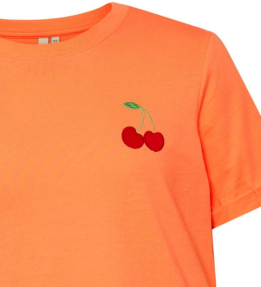 Pieces Kids T-shirt - PkRia - Desert Flower/Cherry Emb