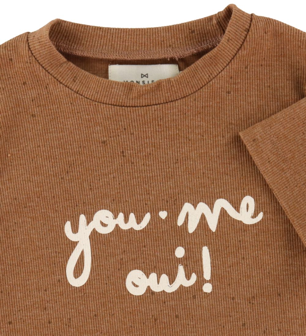 Monsieur Mini T-shirt - You Me Oui - Almond Melange