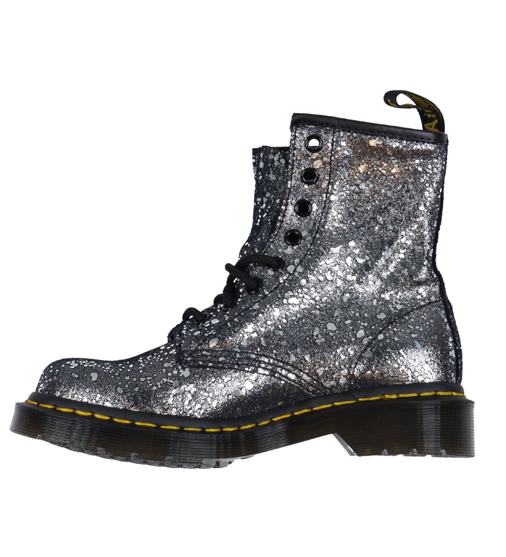 Dr. Martens Støvler - 1460 Metallic Paint Splatter - Sort