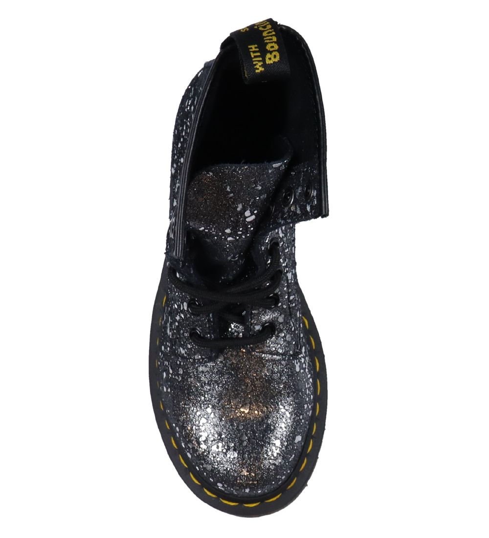 Dr. Martens Støvler - 1460 Metallic Paint Splatter - Sort