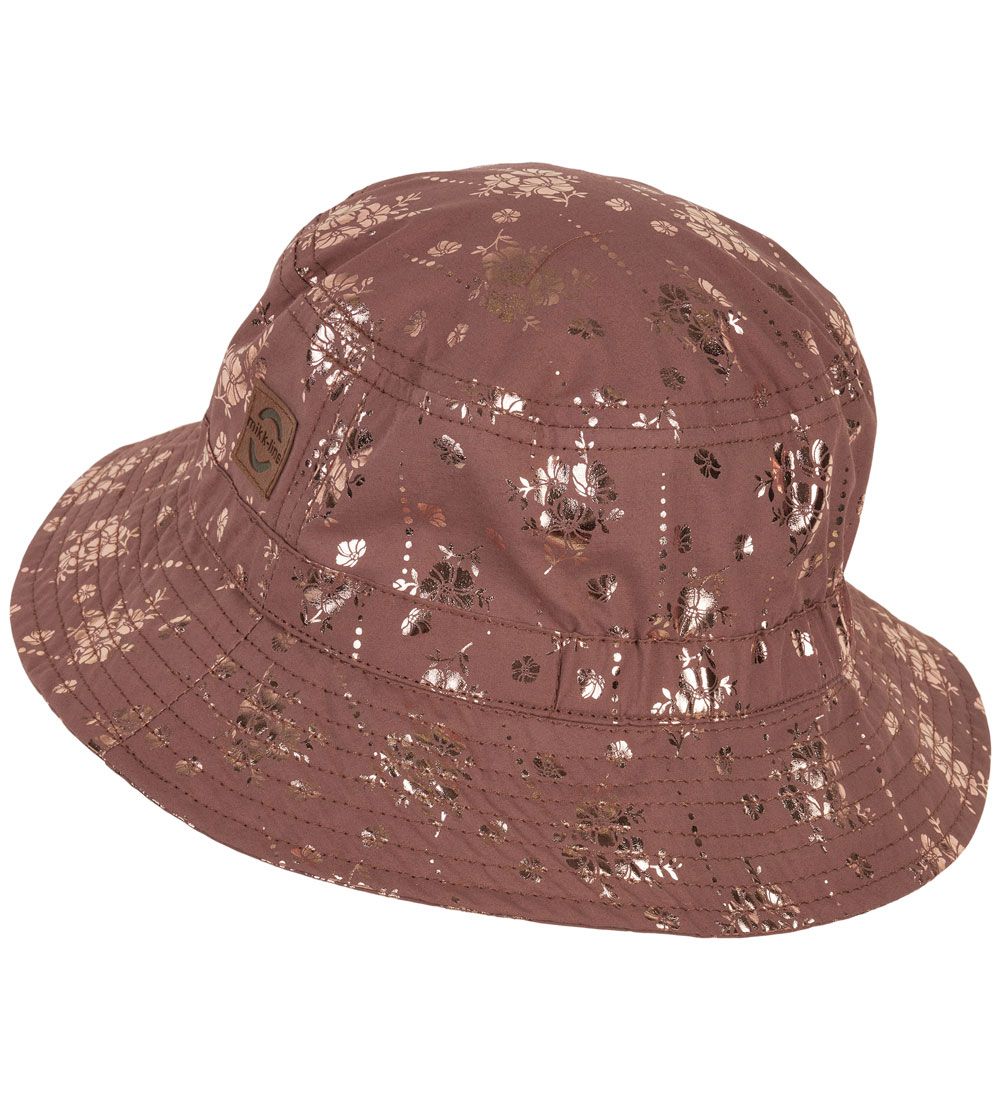 Mikk-Line Bøllehat - Russet m. Blomster