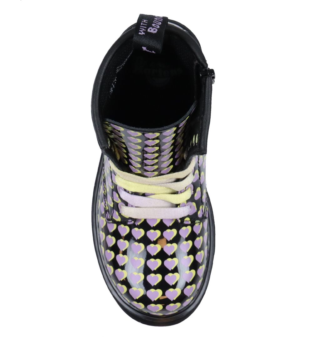 Dr. Martens Støvler - 1460 J Heart Overlay - Sort