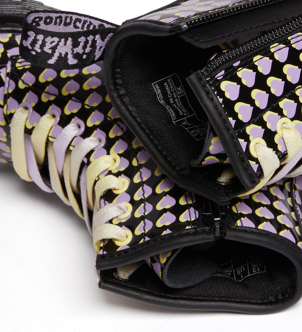 Dr. Martens Støvler - 1460 J Heart Overlay - Sort