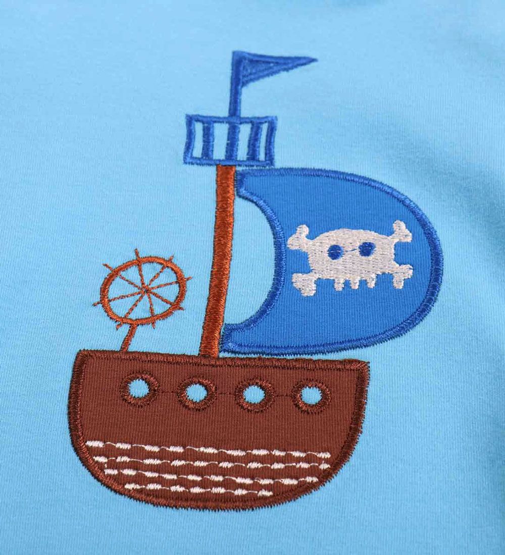 Freds World Bluse - Pirate Print - Bunny Blue