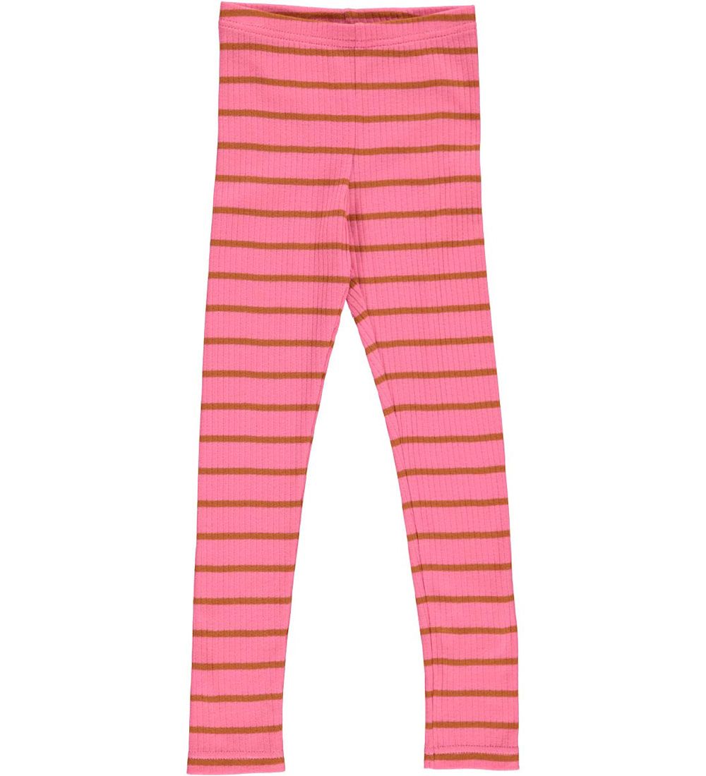 Freds World Leggings - Rib - Alfa Stripe - Pink