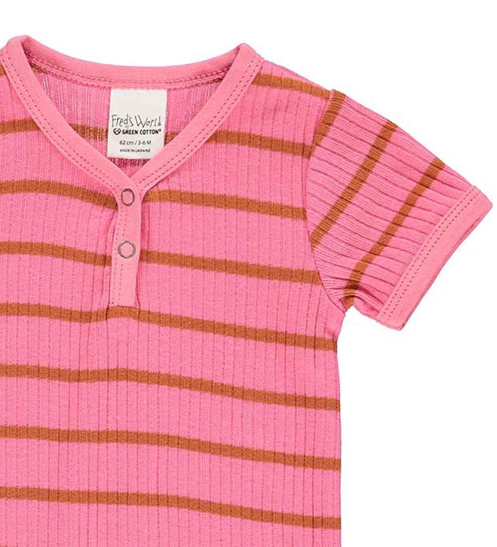 Freds World Sommerdragt - Rib - Alfa Stripe - Pink