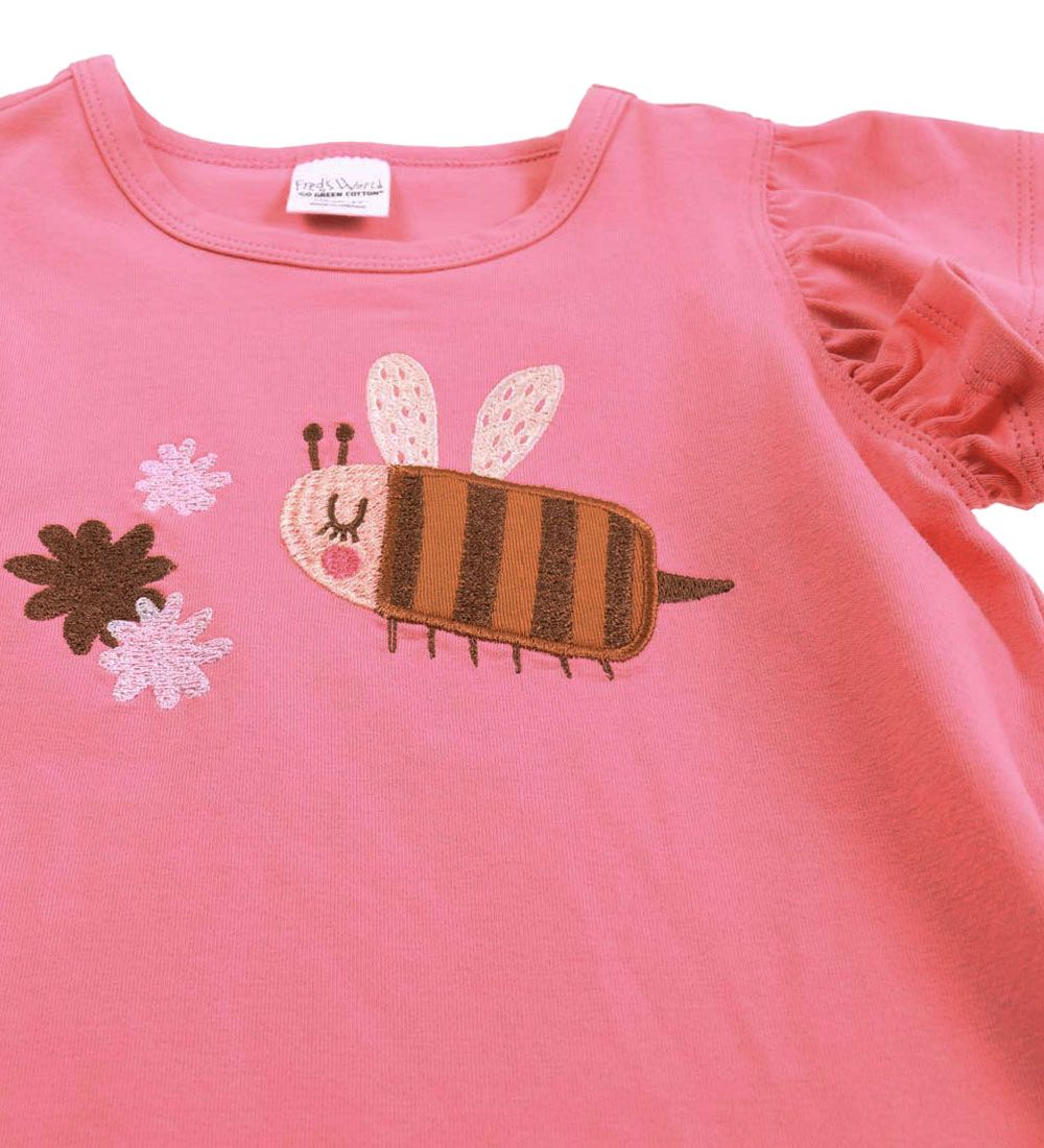 Freds World T-shirt - Bumblebee Frill - Pink