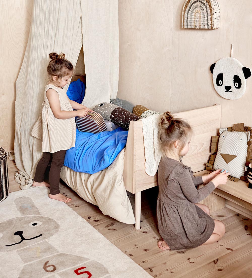 OYOY Kuffertsæt - 2 stk - Elephant & Stripes - Pale Blue