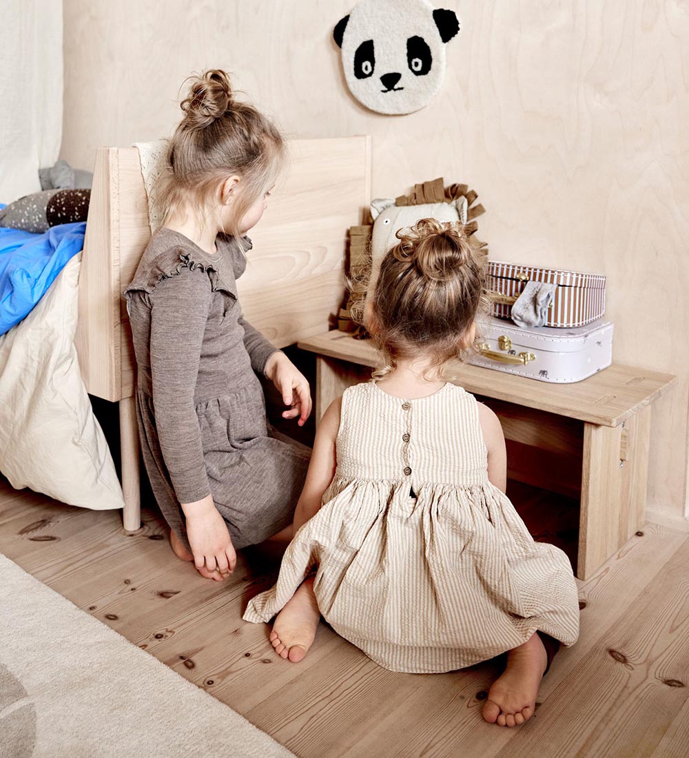 OYOY Kuffertsæt - 2 stk - Elephant & Stripes - Pale Blue