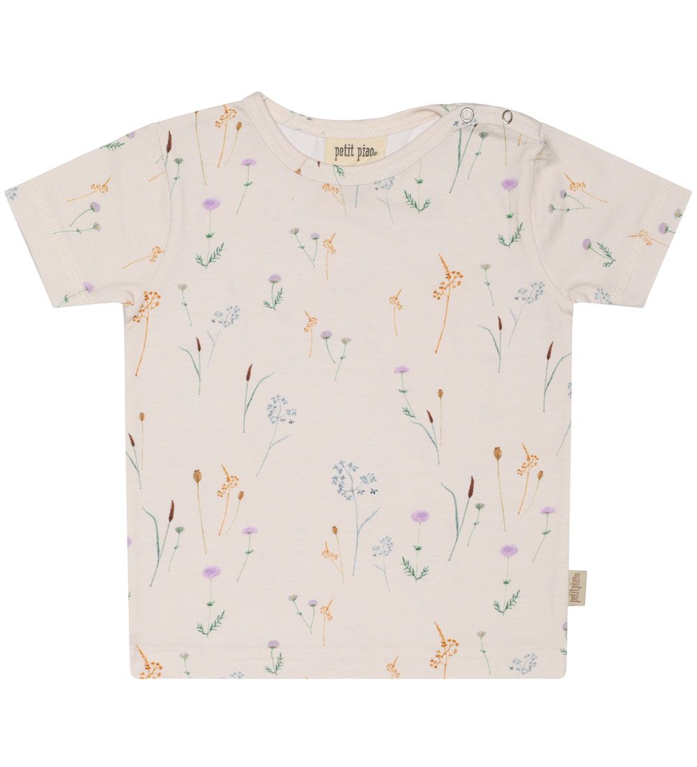 Petit Piao T-shirt - Blomster Print - Wild