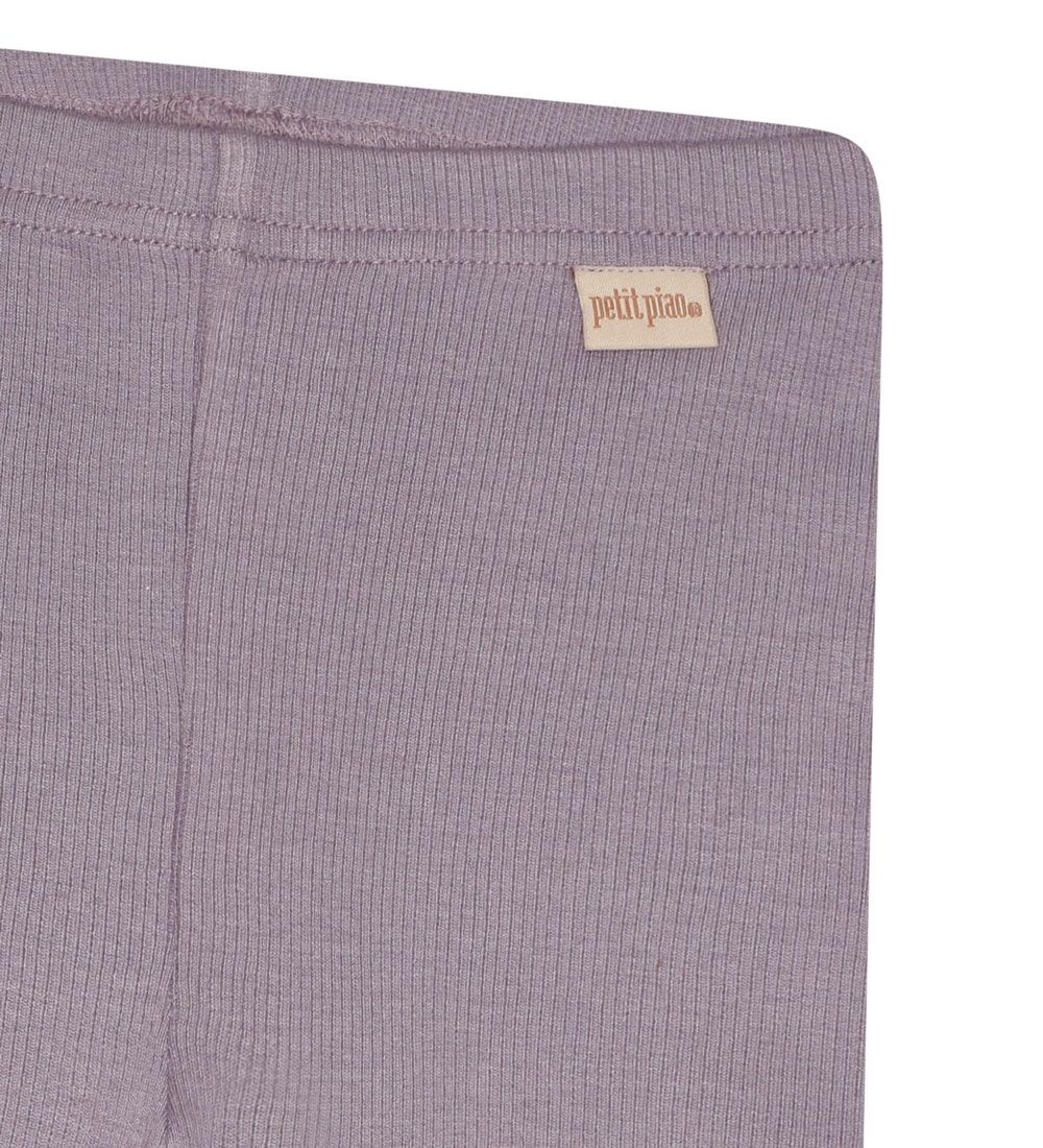 Petit Piao Leggings - Modal - Rib - Dusty Lavender