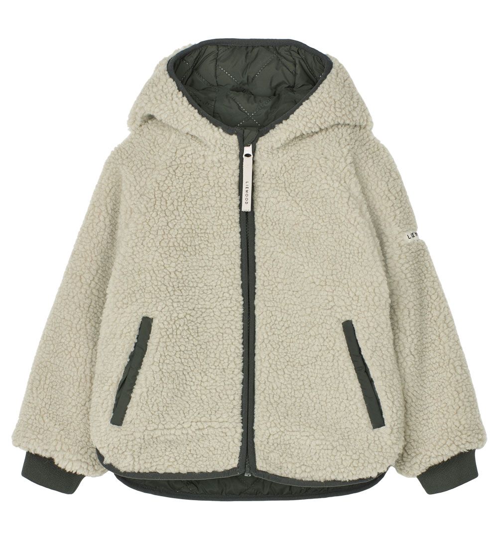 Liewood Termo/Fleecejakke - Jackson - Vendbar - Hunter Green/Mis