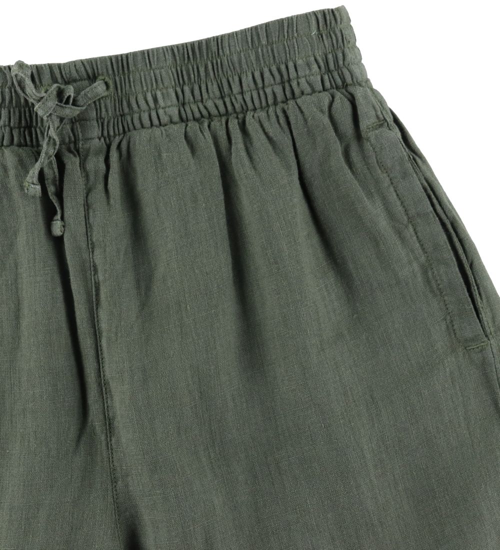 GANT Shorts - Linen - Green Ash