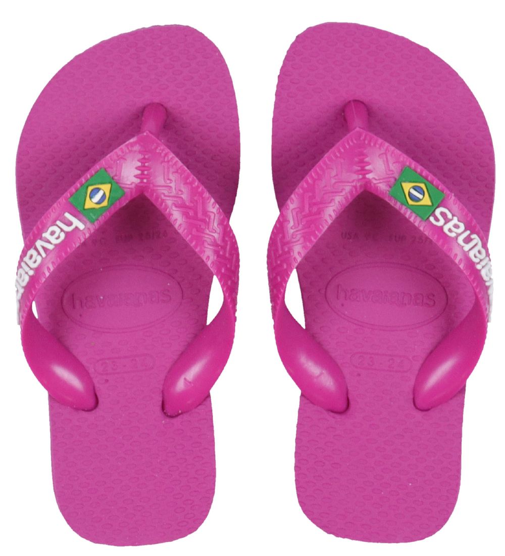 Havaianas Klipklapper - Kids Brazil Logo - Rose Gum