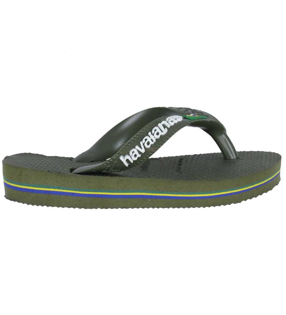 Havaianas Klipklapper - Brazil Logo - Moss