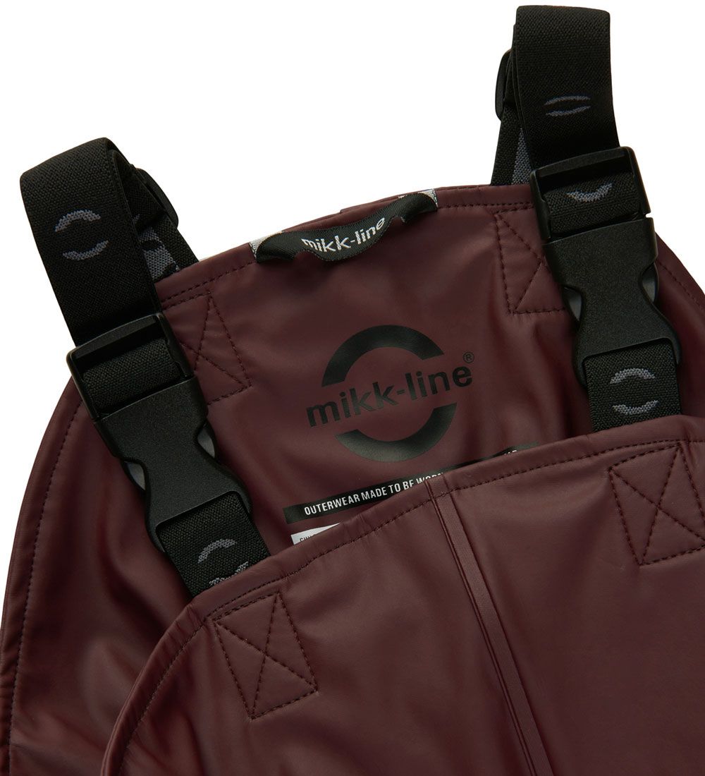 Mikk-Line Regntøj m. Seler - PU - Recycled - Decadent Chocolate