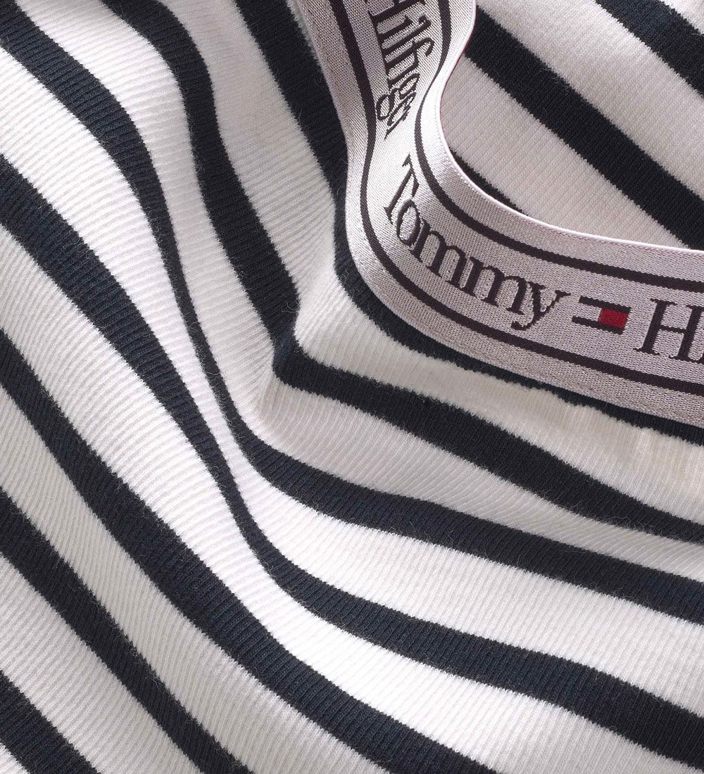 Tommy Hilfiger Nederdel - Graphic Stripe Rib - Desert Sky Stripe
