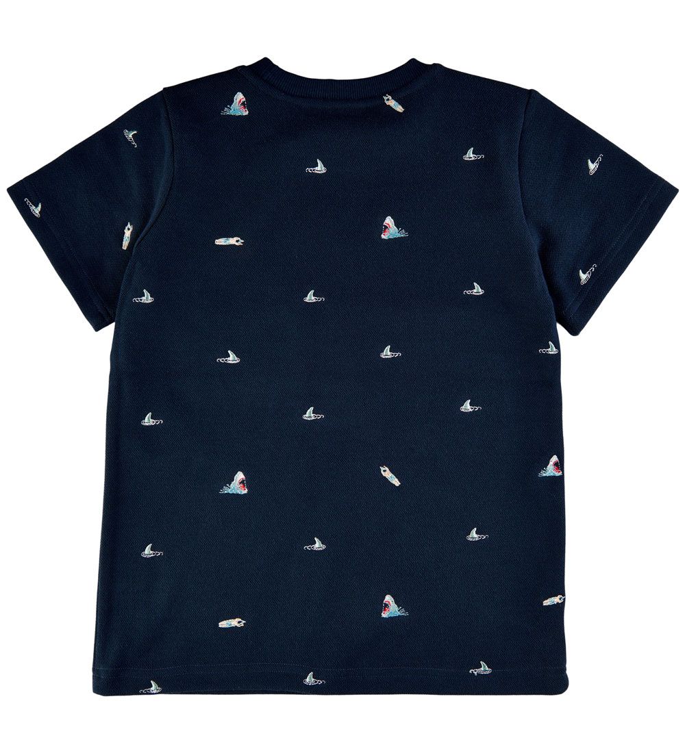 The New T-shirt - TnGiuseppe Pique - Navy Blazer