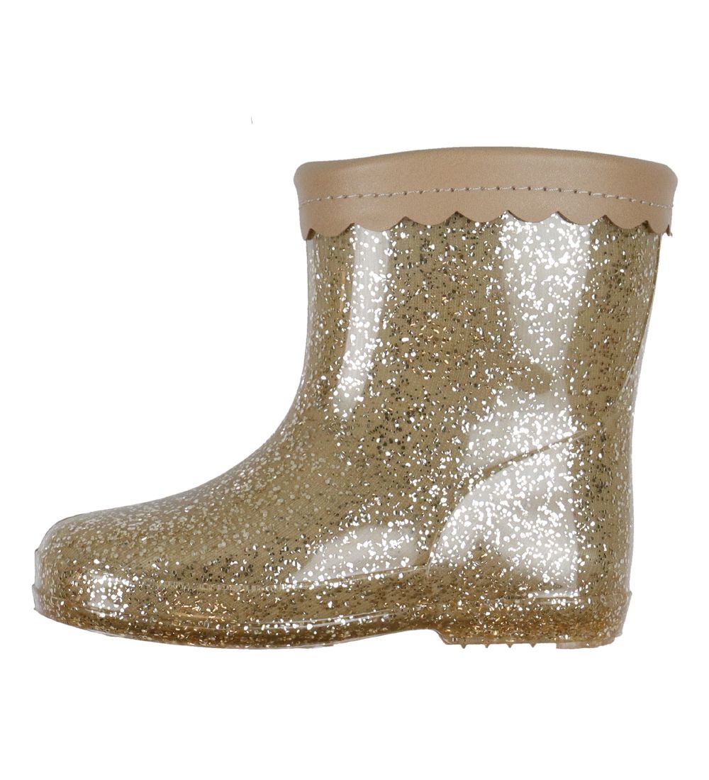 Petit by Sofie Schnoor Gummistøvler - Beige m. Glimmer