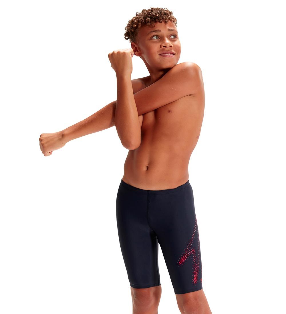 Speedo Badebukser - Hyper Boom Placement Jammer - Navy/Rød
