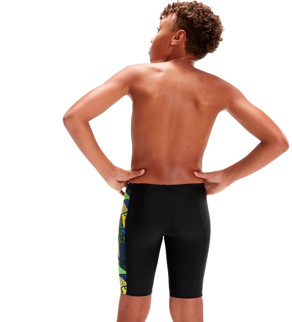Speedo Badebukser - Allover Panel Jammer - Sort/Blå