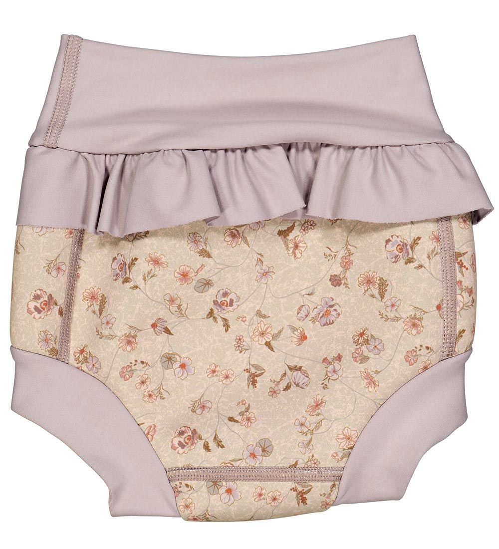 Wheat Blebadebukser - Neoprene - Purple Poppy Flowers