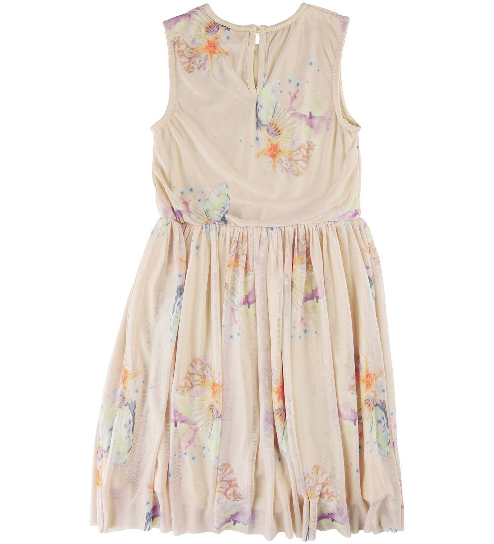 The New Kjole - TnGigi - White Swan Coral AOP