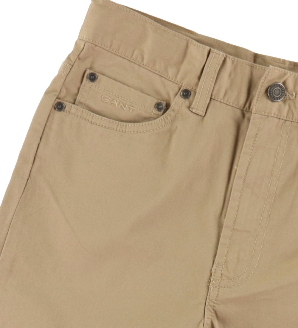 GANT Chinos - Loose Fit - Dark Khaki