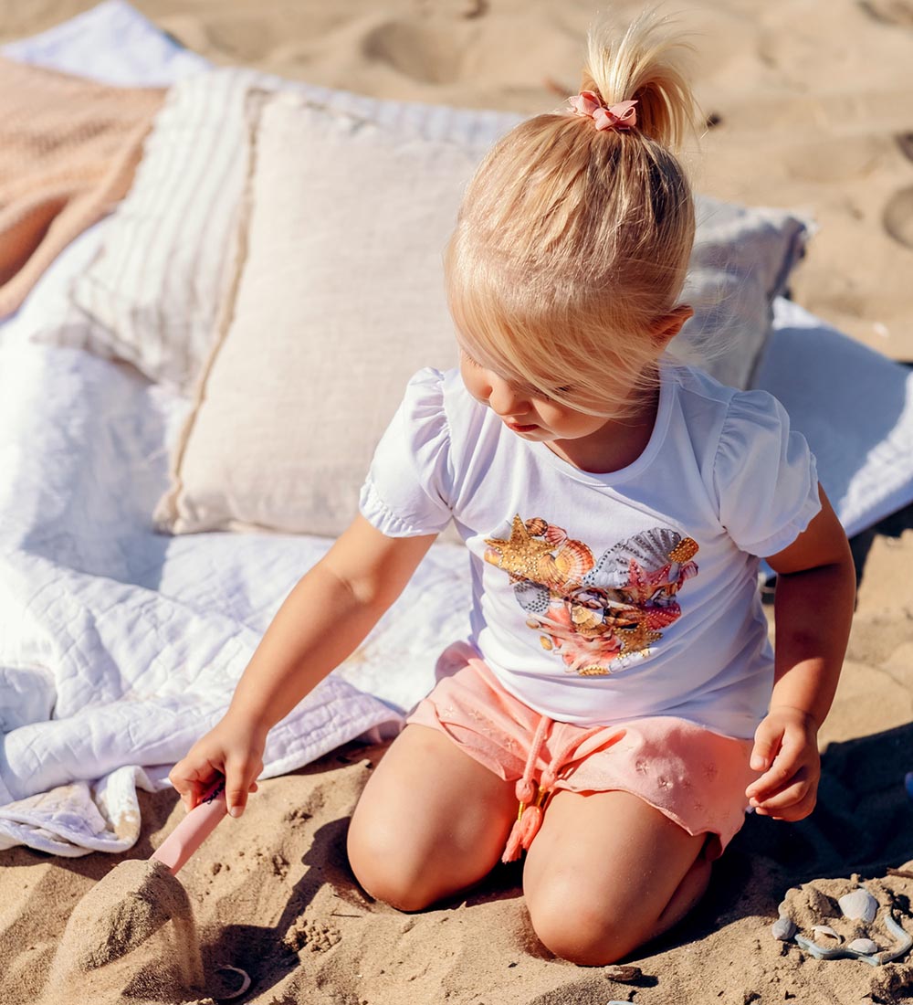 Hust and Claire T-shirt - Ayla - Lyserød m. Muslinger
