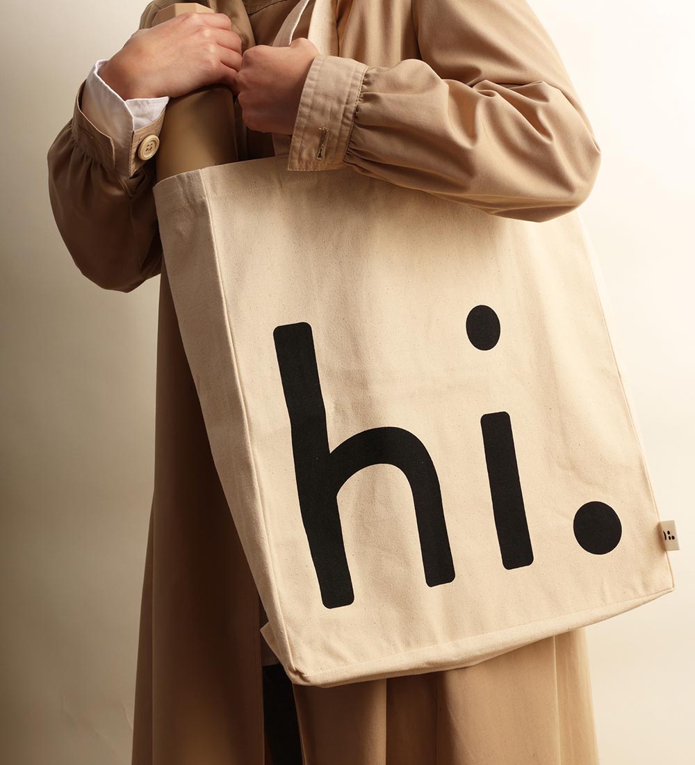 Design Letters Shopper - Hi - Natural/Black