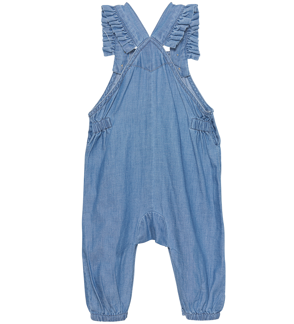 Minymo Smkbukser - Denim - Gray Mist m. Flser