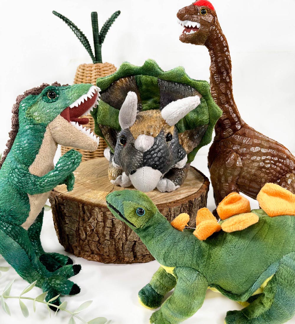 Living Nature Bamse - 23x21 cm - Tyrannosaurus Rex - Grøn