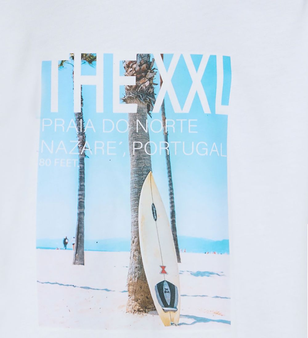 Grunt T-shirt - Beach - Hvid m. Print