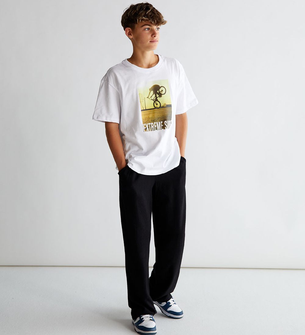 Grunt T-shirt - Bike - Hvid m. Print