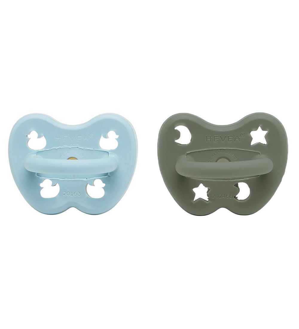 Hevea Sutter - 3-36 mdr - 2-Pak - Naturgummi - Maya Blue & Thund