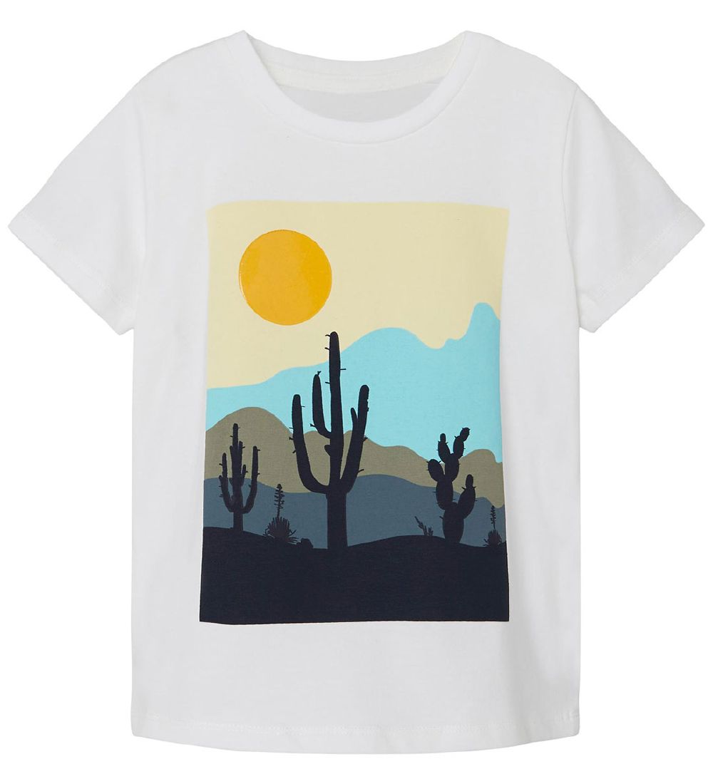 Name It T-Shirt - NmmHep - Bright White m. Print