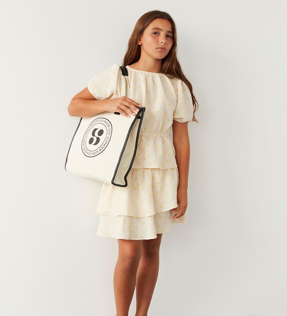 Petit by Sofie Schnoor Bluse - Antique White m. Hjerter