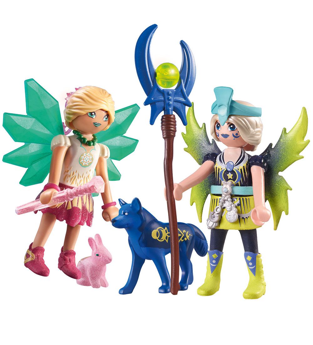 Playmobil Ayuma - Krystal- og månefe med totemdyr - 71236 - 16 D
